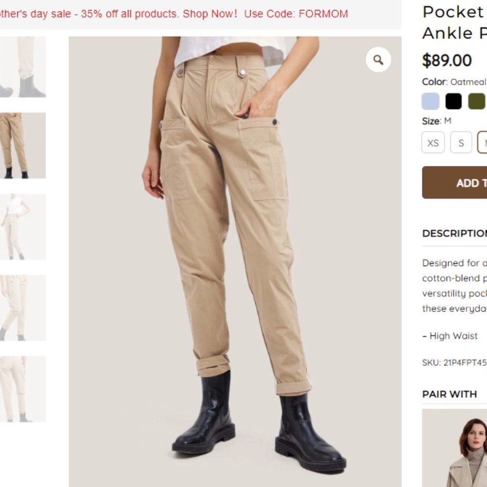 Pocket Taper Pants